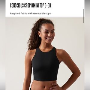 NWOT Athleta Conscious Crop Bikini Top D-DD in Medium